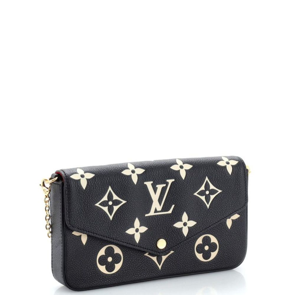 Louis Vuitton Felicie Pochette Bicolor Monogram Empreinte Giant Black - Picture 3 of 9